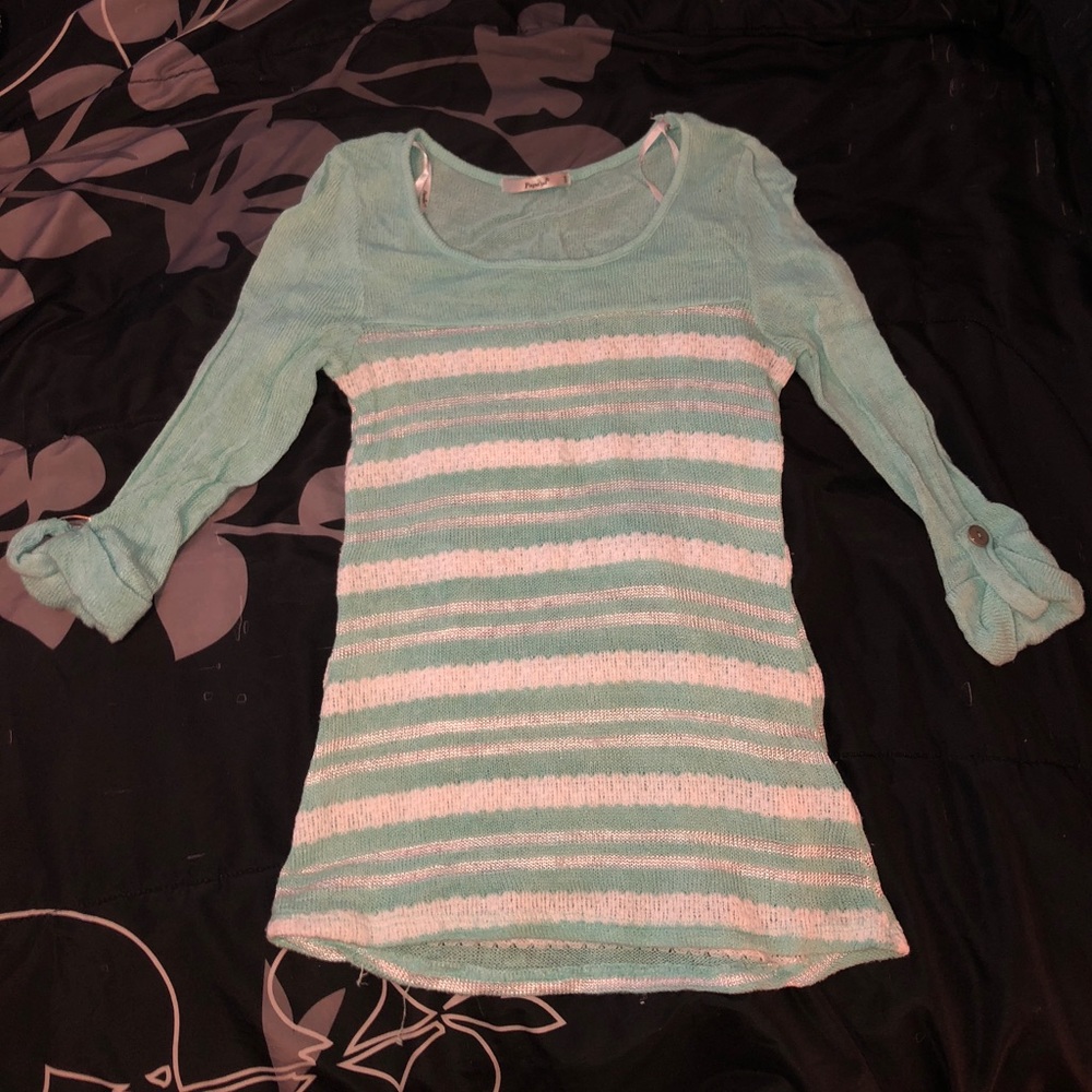 Mint green papaya shirt
